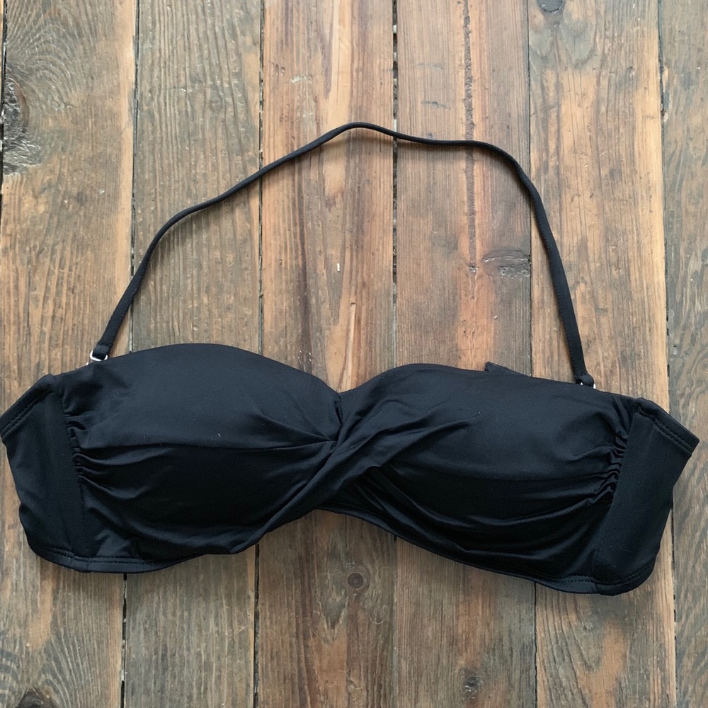 NWOT black bandeau bikini